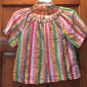 Crew cut off the shoulder girls top